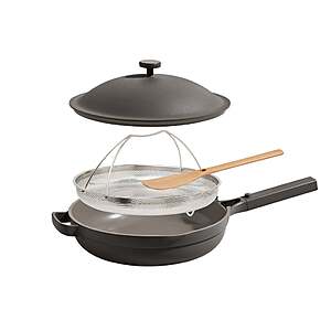 Our Place 4-piece Ceramic Nonstick 12.5” Family Sized Always Pan with Steamer $99.99 Dark Grey,Beige or Blue $99.99 Free Shipping Costco.com