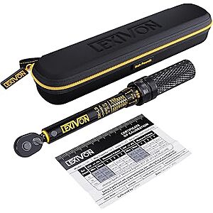LEXIVON Torque Wrenches:1/4" 10-150 $34.97 - 1/4" 20-200 $24.68 - 3/8" $27.98 - 1/2" $31.48 - Bike Torch Kit $39.58 + Free Shipping w/ Prime or on $35