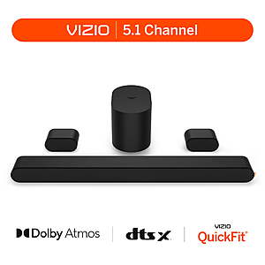 VIZIO 5.1 Soundbar SE with Dolby Atmos and DTS:X (NEW) SV510X-0806 $149