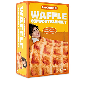 Cozy Concepts Co.65" Soft Fleece Throw (Waffle Blanket or Pizza Blanket) - $9.97