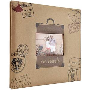 MCS Expandable 10-Page Scrapbook Album with 12 x 12 Inch Pages,13.5 x 12.5 Inch,Travel