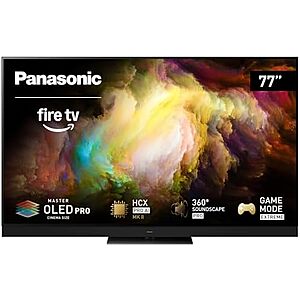 1299.99* | 77" Panasonic Z8 OLED 4K UHD 144Hz TV (2025) at Amazon
