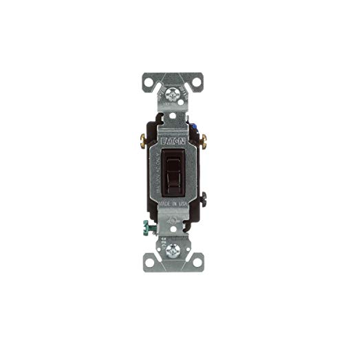 Eaton 1303-7B 15-Amp,120-Volt...Toggle AC Quiet Switch,Brown
