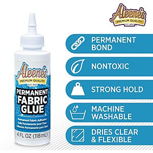 4oz.Aleene's Permanent Fabric Adhesive Glue $3