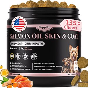 Salmon Oil for Dogs Skin & Coat,13 in 1 Wild Alaskan Fish Oil for Dogs - $7.33 AC