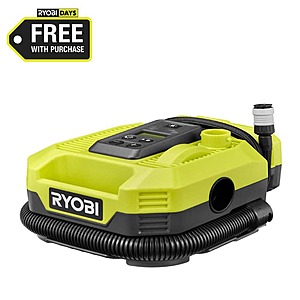 Ryobi ONE+ 18V Cordless Dual Function Inflator/Deflator $41