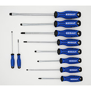10-Piece Kobalt 6" Magnetic Screwdriver Set $14.98 + Free S&H
