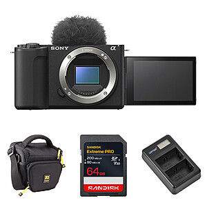 Sony Alpha ZVE10 II Mirrorless Camera + 64GB SDXC,Bag & Duo Charger $998 & More + Free S&H