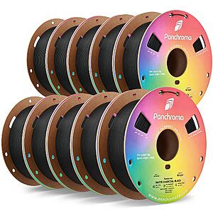 Polymaker Panchroma Matte PLA 3D Printer Filament Bundle 10kg,1.75mm $97.99
