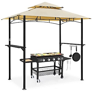 8 ft.x 5 ft.Beige Outdoor Patio Grill Gazebo $118