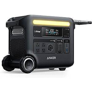 Certified Refurbished) Anker SOLIX F2600 2560Wh 2400W Portable Power Station $879.99 + Free Shipping