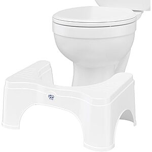 17.99 | Squatty Potty Original Toilet Stool 2.0 Base 7",White at Amazon