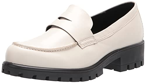 ECCO Women's Modtray Penny Loafer,Limestone,6-6.5