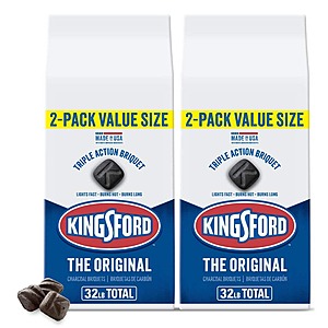 16.88 Free Delivery HOME DEPOT 2 x 16 lbs.Original BBQ Smoker Charcoal Grilling Briquettes (2-Pack