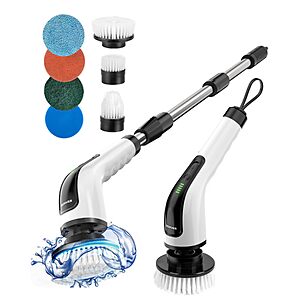 Electric Spin Scrubber,Power Shower Cleaning Brush with Long Handle - $19.99 AC
