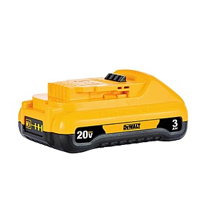DEWALT 20V MAX Compact 3Ah Battery $37.50 + Free Shipping
