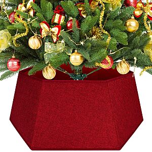 EverMerry Christmas Tree Skirt 26’’ Christmas Tree Skirts Collar Stand $11.99 AC