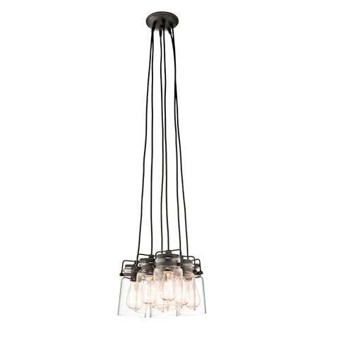 Kichler Brinley 7.75" 6 Light...with Clear Glass Olde Bronze