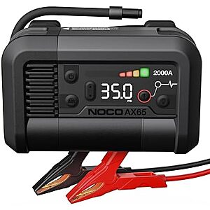 209.95 | NOCO Boost+Air AX65:2000A Jump Starter with Air Compressor Tire Inflator at Amazon