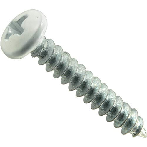 Hard-to-Find Fastener 01497350...tal Screws (100 Pieces),White