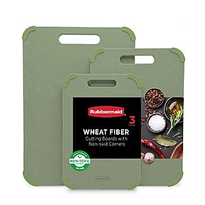 3-Piece Rubbermaid Reversible Wheat Straw Cutting Board Set (Pastel Green) $21.24 + Free Shipping w/ Prime or on $35