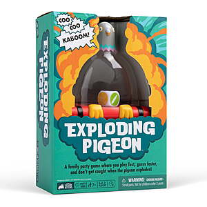 Exploding Kittens Presents Exploding Pigeon Party Board Game $10 + Free S&H w/ Walmart+ or on $35+