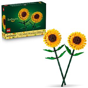 191-Piece LEGO Sunflowers Building Kit $12.75