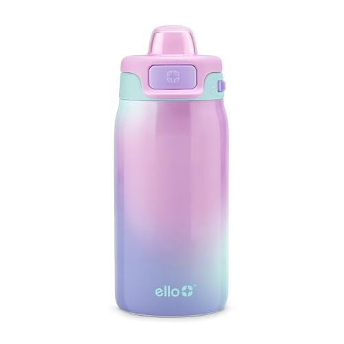 Ello Kids Pop & Fill 12oz Todd...Lunchboxes,Purple Watercolor
