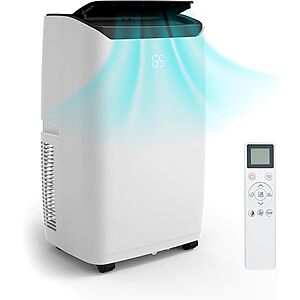 Takywep Air Conditioner With Effortless Installation,Versatile 4-In-1 Functionality,Superior Cooling Power,and Convenient Remote Control $108.66