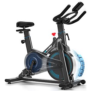 Wenoker Exercise Bike,Magnetic Low Noise Indoor Cycling Spin Bike with 250lbs Weight Capacity,Adjustable Seat & Handlebars,Tablet Holder $114.99