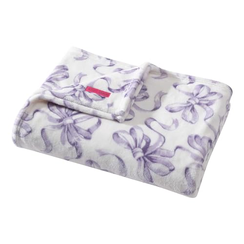 Betsey Johnson - Queen Plush F...als,90x90,Ballet Bows Purple