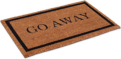 BIRDROCK HOME Go Away Coir Doo...Fade | Vinyl Backed | Outdoor