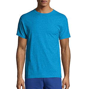 2.66:Hanes Men's X-temp Short Sleeve Tee Value Pack Neon Blue Heather (2 Pack,Size S only) at Walmart.com