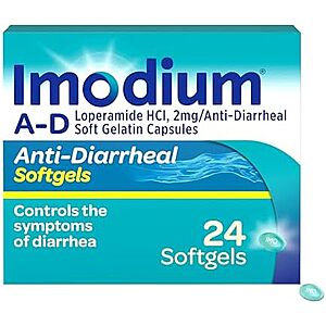 SnS,AC] $5.28* | 24-Count Imodium A-D Fast-Acting Anti-Diarrheal Softgels at Amazon