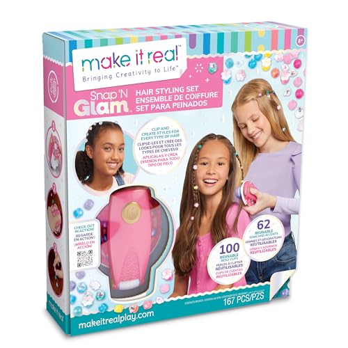 Make It Real:Snap N' Glam Hai...of Hair,Girls & Kids Ages 8