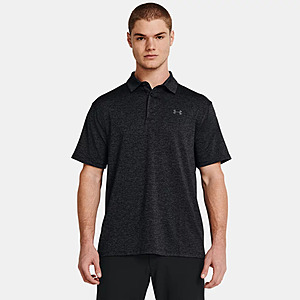 Men's UA Playoff Heather Polo Shirt (Black,Gray,Navy or Red) $19.60 + Free Shipping