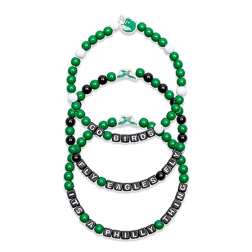 FOCO Philadelphia Eagles NFL R...ack Beaded Friendship Bracelet