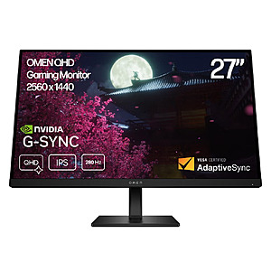 Costco Members:27" HP OMEN 27qs G2 QHD 280Hz IPS Black Gaming Monitor $199.97 + Free Shipping
