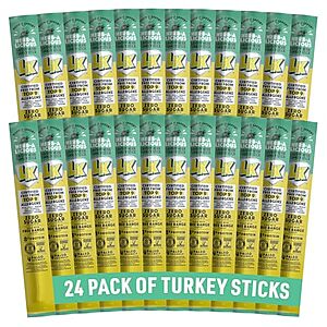 SnS,AC] $26.23 | 24-Pack 1-Oz Lorissa's Kitchen Herb-A-Licious Herb Turkey Sticks at Amazon