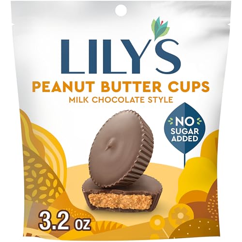 LILY'S Milk Chocolate Style Pe...ugar Added,Sweets Bag,3.2 oz