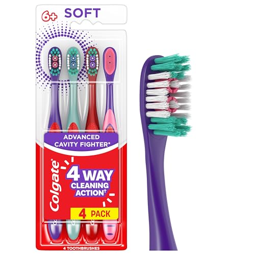 Colgate Extra Soft Kids Toothb...Children Ages 6 and Up,4 Pack