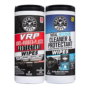 S&S] Chemical Guys Interior Cleaning Wipes 60 Ct $13.52 + Free Shipping w/ Prime or on $35
