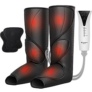 QUINEAR Foot and Calf Massager with Heat and Air Compression for Circulation and Pain,with 3modes and 3 Intensities $50