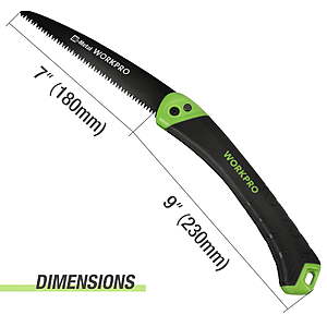 16 FS Walmart+ by GreatStar WORKPRO Folding Saw,Small Hand Pruning Saw with 7 Inch Blade - Portable Camping Saw with Triple Cut Teeth for Trees Trimming Branches
