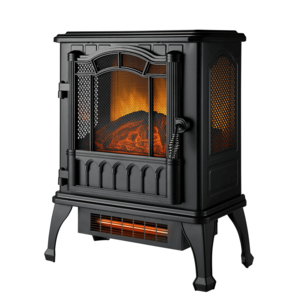 Open Box:Mainstays 3D Electric Stove Heater w/ Life-like Flame (Black) $13.00 + Free Shipping w/ Walmart+ or on $35