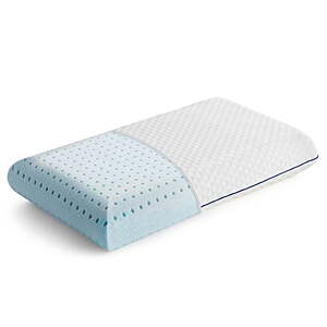9.94 -Linenspa Medium Feel Standard Size Ventilated Gel Memory Foam Bed Pillow with Washable Cover and Temperature Regulating Infusion