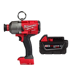 Milwaukee M18 FUEL ONE-KEY 18V Lithium-Ion Brushless Cordless 7/16 in.High Torque Impact Wrench w/ 5.0 Ah Battery $319