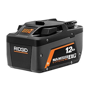 YMMV Rigid 18V 12.0 Ah MAX Output EXP Lithium-Ion Battery $125