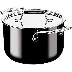 AC] $134.55 | 4-Qt All-Clad FUSIONTEC Natural Ceramic with Steel Core Soup Pot (Onyx) at Amazon