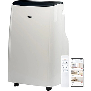 Refurbished Excellent:TCL H7P38W 7,000 SACC BTU (11,000 BTU ASHRAE) 3-in-1 Smart Portable Air Conditioner 300 Sq.Ft.- White $169.99